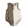 Baby-Khaki and earthy Colorblocked Set(Romper/Bubble Romper) Fanta Garment Corporation