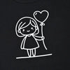 Baby - Black Base with Red Cuffs Cartoon Print Sleepwear Set Ali Mali