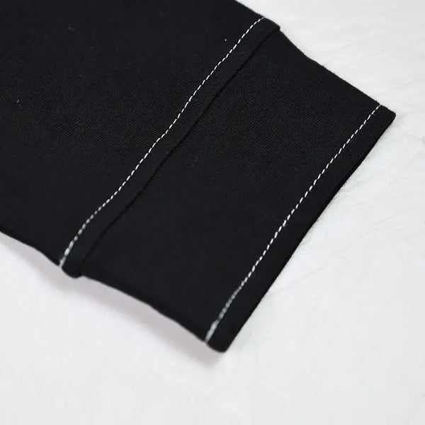 Lady - Contrast Stitch Zip Collar Youth Dress Set I Love Ali