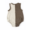 Baby-Khaki and earthy Colorblocked Set(Romper/Bubble Romper) Fanta Garment Corporation