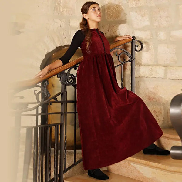 Girl - Burgundy Red Chenille Set Ali Mali