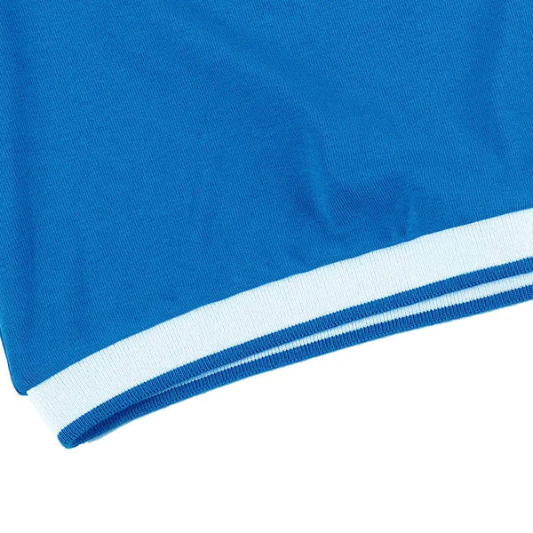 Baby-White Ribbed Sky Blue Set Ali Mali