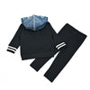 Baby - Colorblock Strip Denim Set Ali Mali