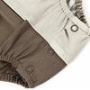 Baby-Khaki and earthy Colorblocked Set(Romper/Bubble Romper) Fanta Garment Corporation