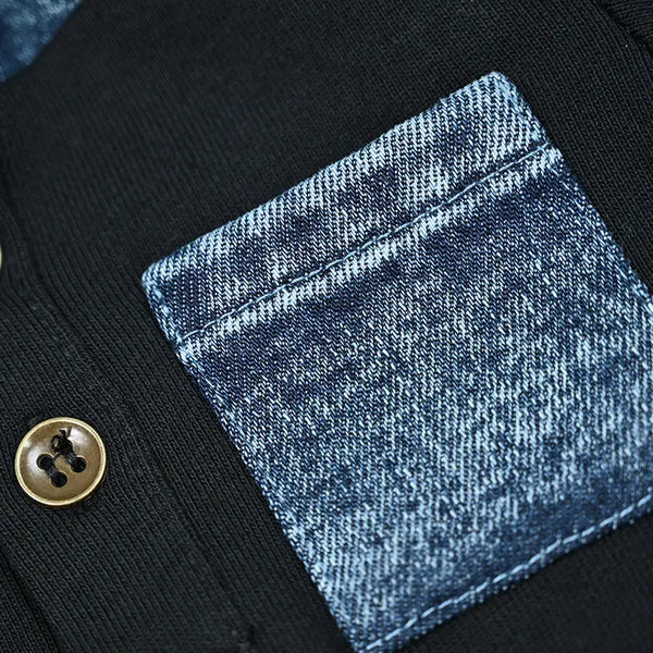 Baby - Colorblock Strip Denim Set Ali Mali