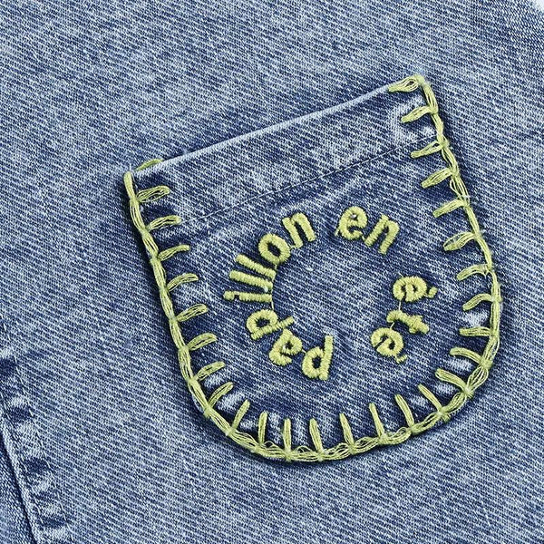 Boy - Indigo Embroidered Denim set