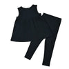 Baby - Black Ribbed Set(Sleeveless & Long Sleeve) Ali Mali