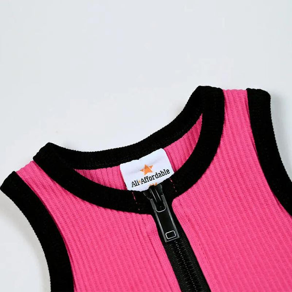 Baby - Blush and Sand Ribbed Set Ali Affordable