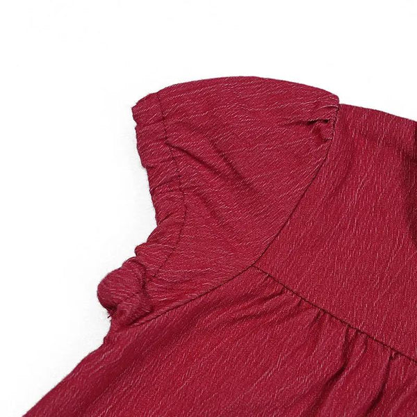 Boat Print and Red Denim Set Ali Plus