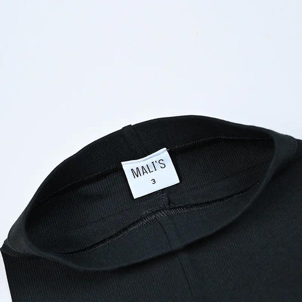 Baby - Black Ribbed Set(Sleeveless & Long Sleeve) Ali Mali