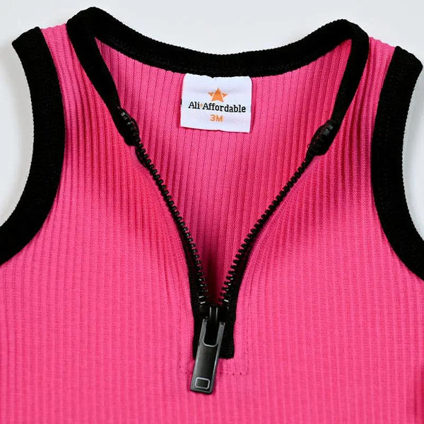 Baby - Blush and Sand Ribbed Set Ali Affordable