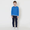 Boy-White Ribbed Sky Blue Set Fanta Garment Corporation