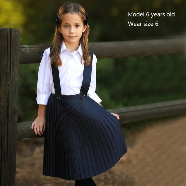 Girl - School Uniform Set (Sleeveless dress/Cross-back strap dress/Skirt) I Love Ali