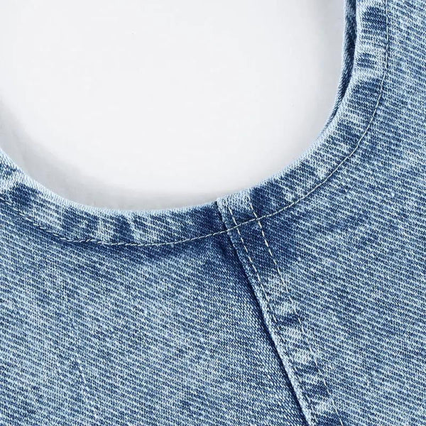 Baby - Indigo Embroidered Denim Set