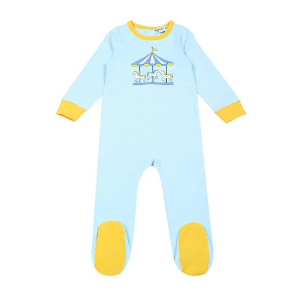 Baby - Kids Circus Carousel Knit Long Sleeve Pajama Set Barcali