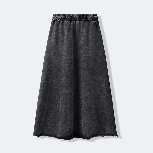 Lady - Frayed Elegance Denim Dress Outfit Ali Mali