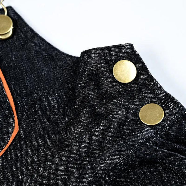 Girl - Black Denim Set Bloom Kids Family-fashion