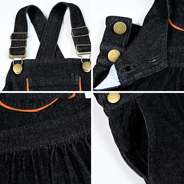 Girl - Black Denim Set Bloom Kids Family-fashion