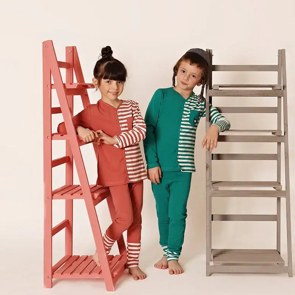 Boy - Half Striped Pajama(Green) Ali Affordable