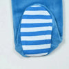 Baby - Mail Logo Blue and Pink Velvet Strip Set Ali Mali