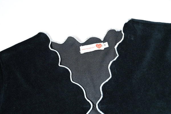 Lady-Velour Maxi with Irregular Coat(Fashion/Normal) Set Bloom Kids Family-fashion