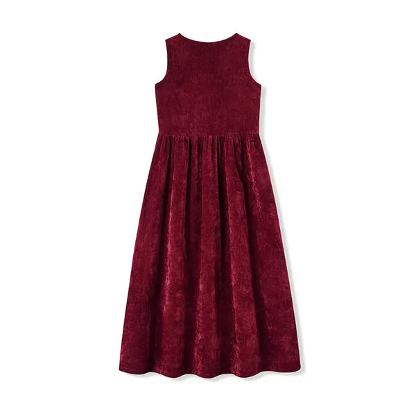 Girl - Burgundy Red Chenille Set Ali Mali