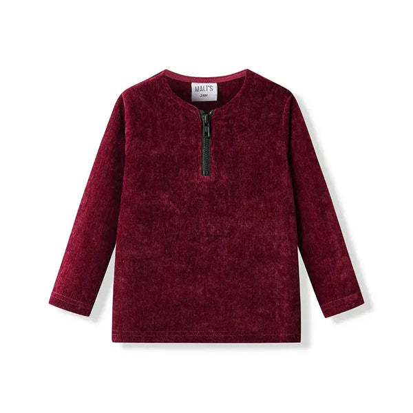 Baby - Burgundy Red Chenille Set Ali Mali