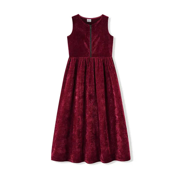 Girl - Burgundy Red Chenille Set Ali Mali