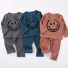Baby - Ribbed Smile Pajama Ali Affordable