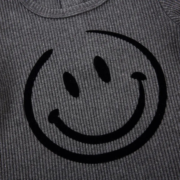 Baby - Ribbed Smile Pajama Ali Affordable