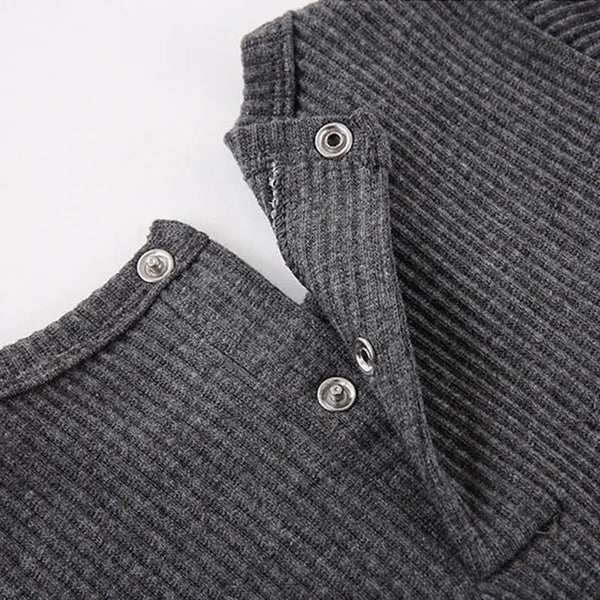 Baby - Ribbed Smile Pajama Ali Affordable