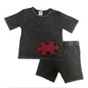 Baby - Puzzle Outfit (Black / Blue) Ali Affordable