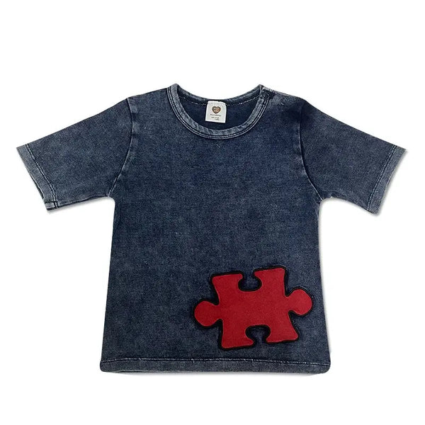 Baby - Puzzle Outfit (Black / Blue) Ali Affordable