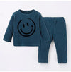 Baby - Ribbed Smile Pajama Ali Affordable