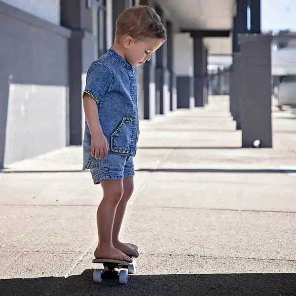Boy - Indigo Embroidered Denim set Ali Plus