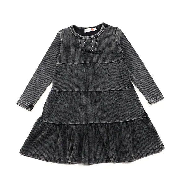 Girl - Ribbed Black Wash Set I Love Ali