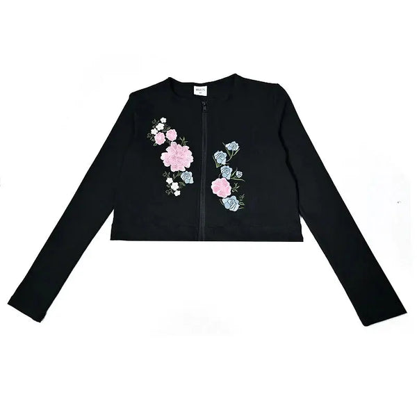 Lady - Black Floral Embroidery Set Ali Mali