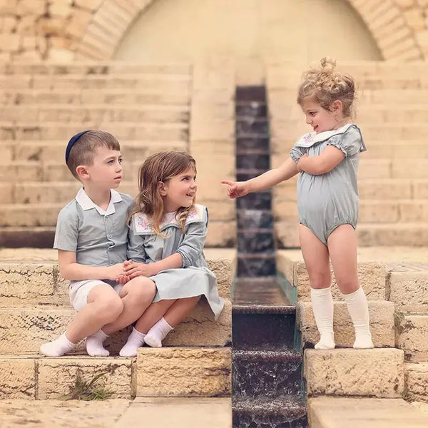 Baby - Tufted Floral Embroidery Set I Love Ali