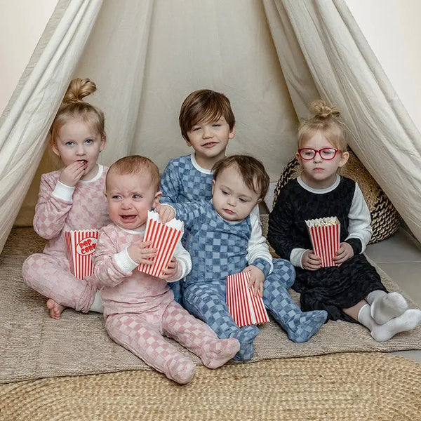 Baby - Terry Checked Pajamas Ali Affordable