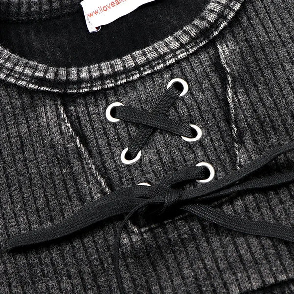 Baby - Ribbed Black Wash Set I Love Ali