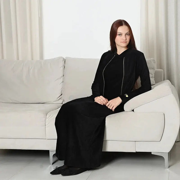 Lady - Black Plaid Corduroy Set Ali Mali