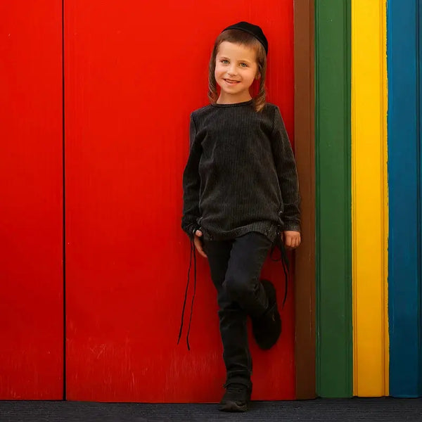 Boy - Ribbed Black Wash Set I Love Ali