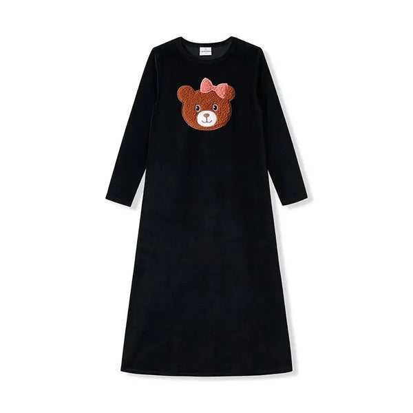Girl - Snuggle Bear Velour Set Ali Affordable