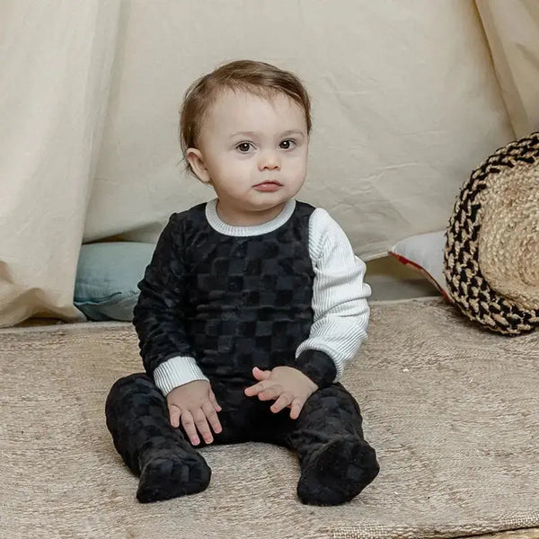 Baby - Terry Checked Pajamas Ali Affordable