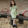 Girls - Letter A contrast navy stripes family set Bloom Kids Family-fashion