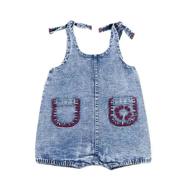 Baby - Indigo Embroidered Denim Set