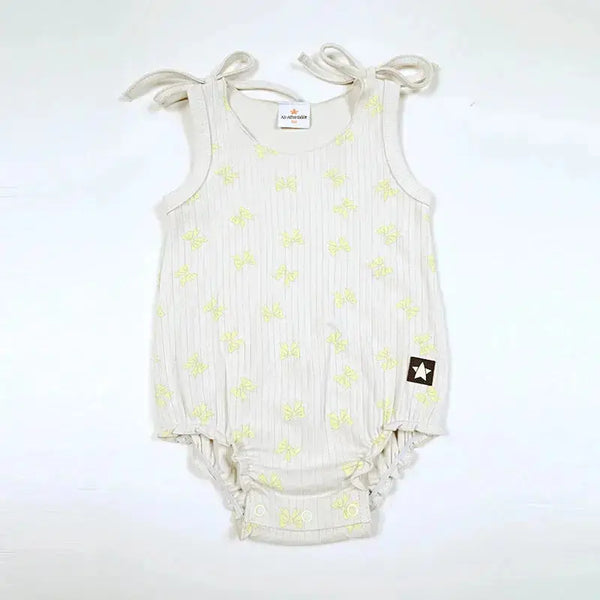 Ribbed Sunshine Bow Set Bloom Family-fashion