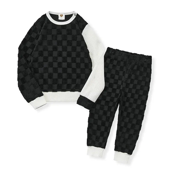 Baby - Terry Checked Pajamas Ali Affordable