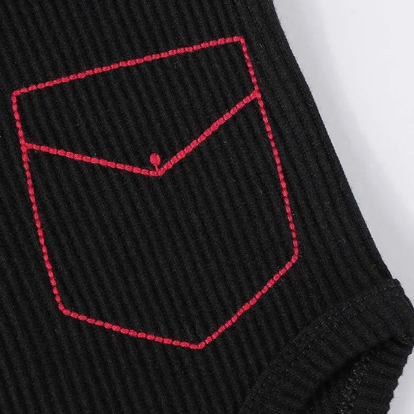 Baby - Ribbed Button Set Ali Affordable