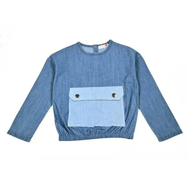 Contrasted Pockets Set Bloom Kids Family-fashion